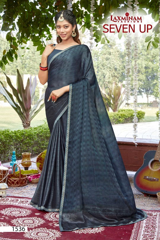 Laxminam Seven Up Fancy Party Wear Wholesale Silk Sarees
